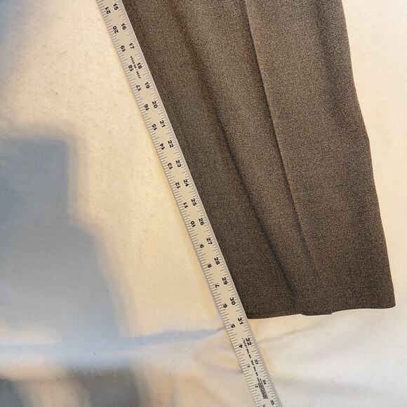 Chico's Private Collection Pant Woman's XL/16 (Chico's 3) Brown VINTAGE! Pleats - Picture 9 of 14